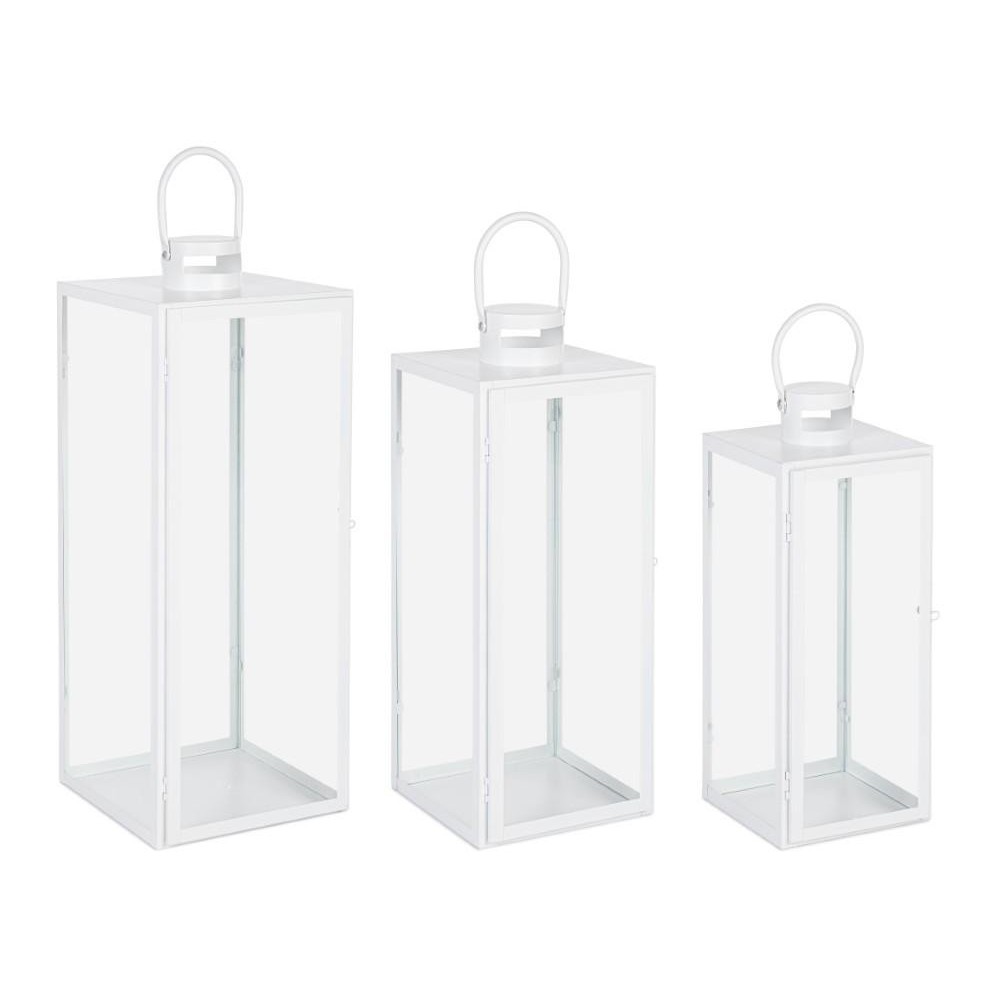 SET 3 LANTERNA LIOR BIANCO